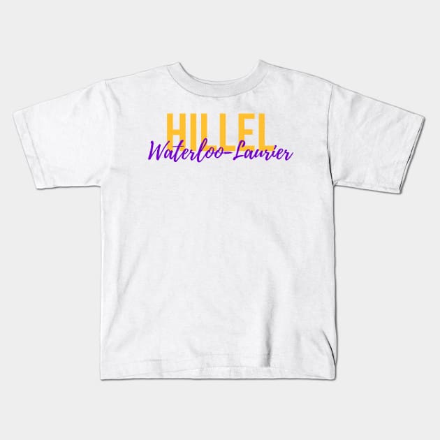 Hillel Waterloo-Laurier Kids T-Shirt by stickersbyjori